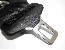Dreipunkt Automatik Sicherheitsgurt, Gurtbandfarbe grau, mit 16 cm langer Gurtpeitsche und Befestigungsmaterial