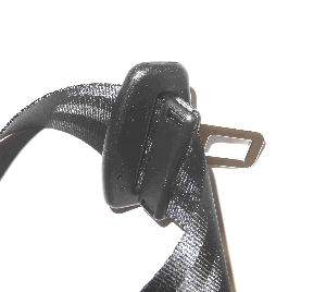Dreipunkt Automatik Sicherheitsgurt, Gurtbandfarbe grau, mit 12 cm